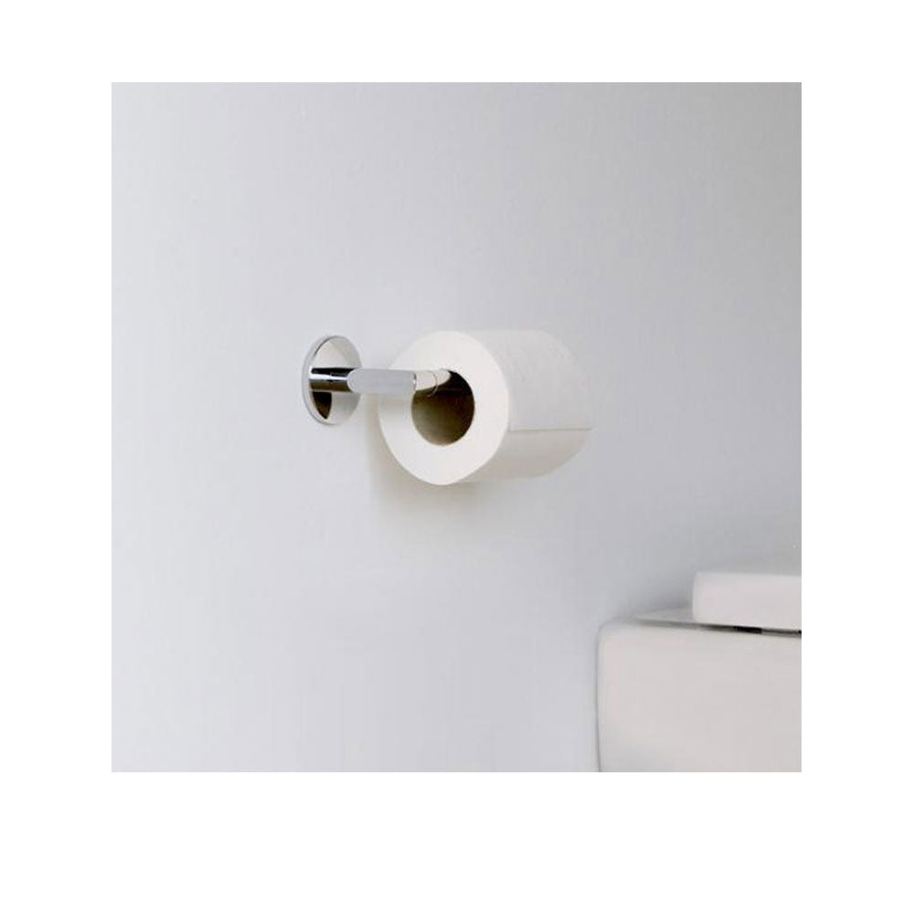 Porta rotolo da incollo della collezione 'Duo Round' by Cosmic in acciaio cromato - Versione destra