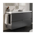 Porta asciugamani da incollo in ottone cromato della collezione 'Duo Round' by Cosmic - 30x7x5