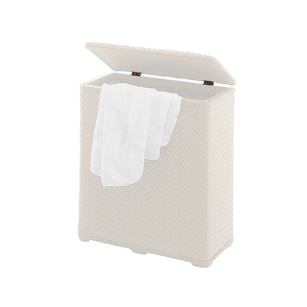 Cesto portabiancheria modello Ambrogio di Gedy - Bianco