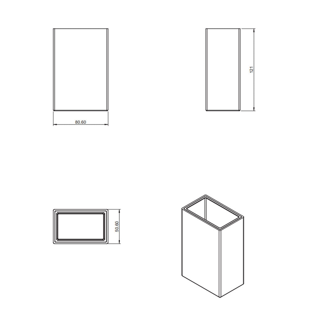 Porta Spazzolino da appoggio in ottone cromato della collezione 'Bath Life' by Cosmic