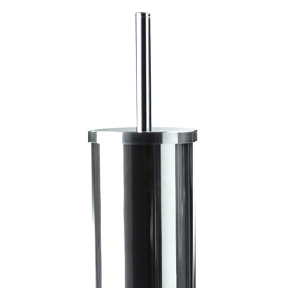 Porta scopino da terra acciaio inox cromo Metaform Wind