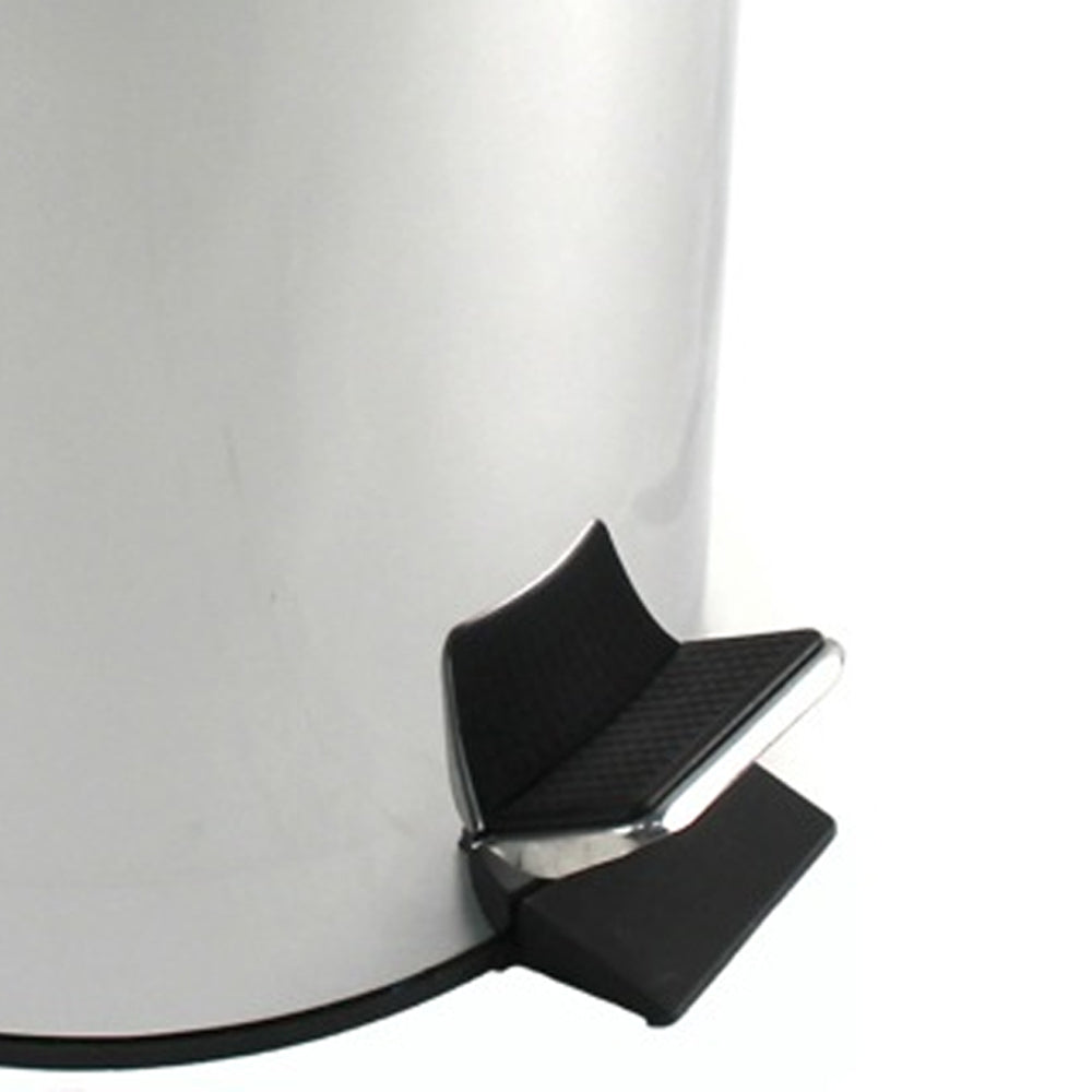 Pattumiera da bagno in acciaio cromato lt.3