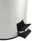 Pattumiera da bagno in acciaio cromato lt.3