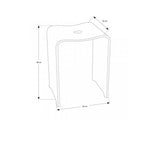 Sgabello 'Ghost' in acrilico trasparente by Cipi cm 36 x 30 x 48h