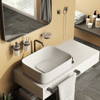 Portasapone a muro in Ottone e Cromall di Gedy serie Pirenei - Gun Metal