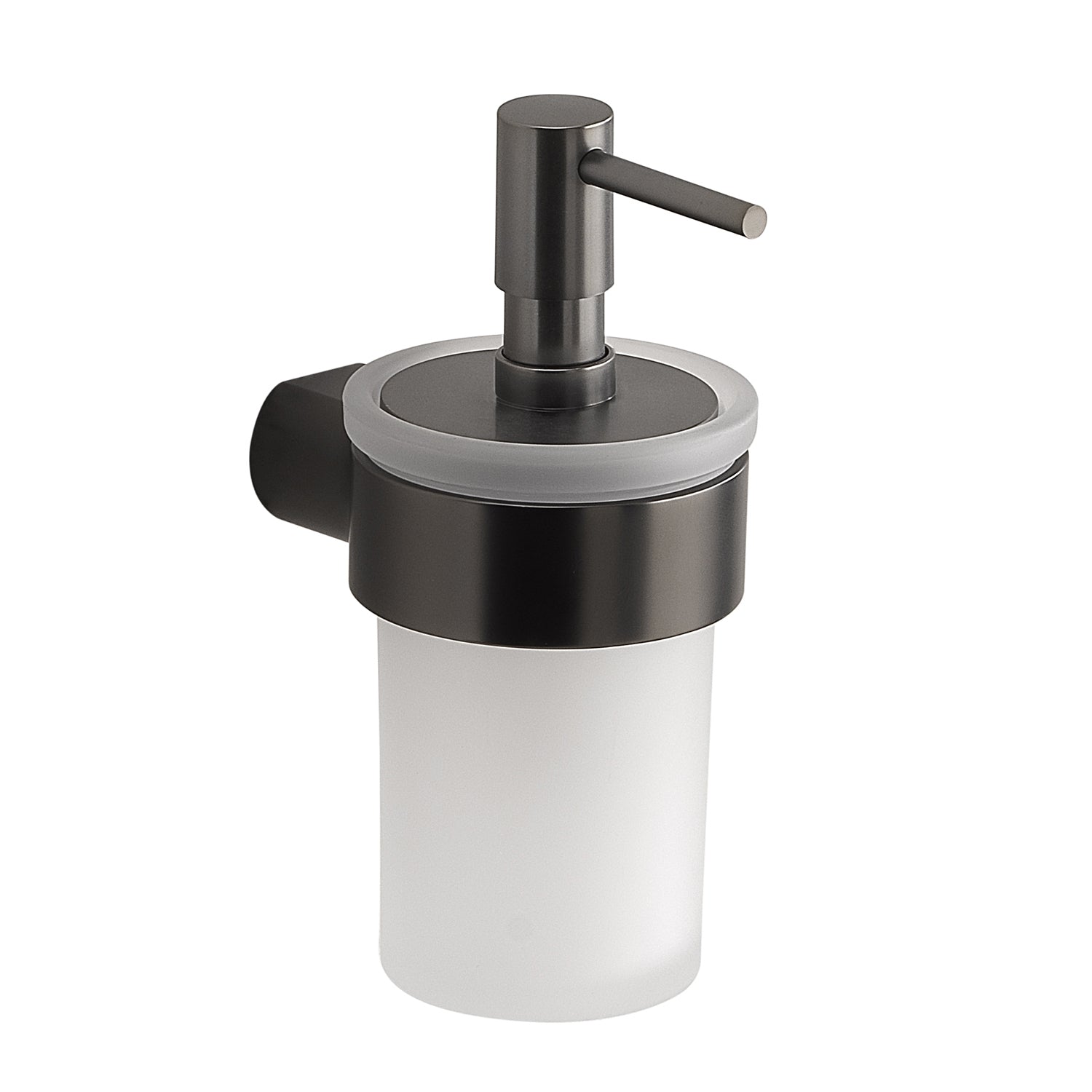 Dosasapone a muro con erogatore di Gedy serie Pirenei - Gun Metal