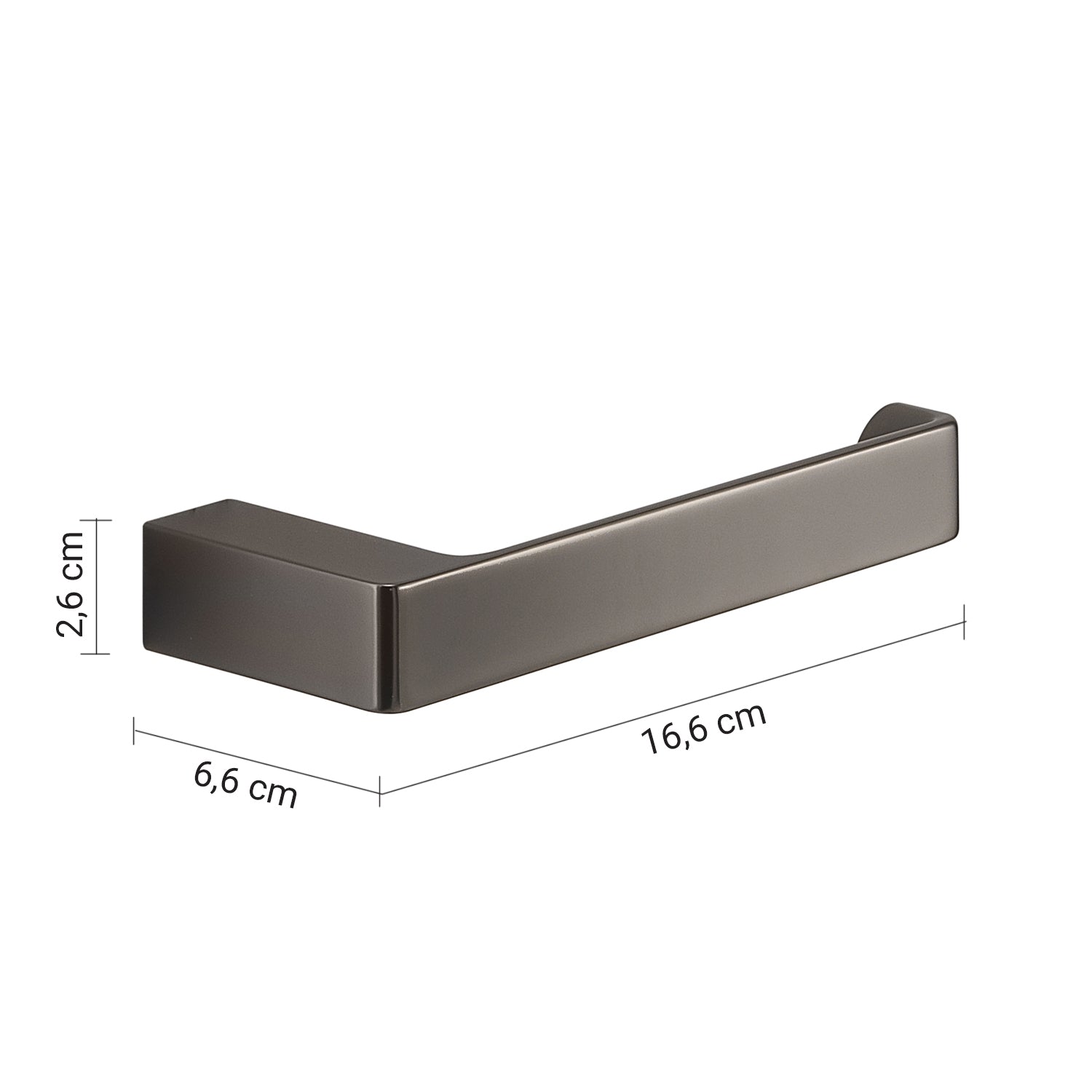 Portarotolo a muro Gedy serie Pirenei - Gun Metal
