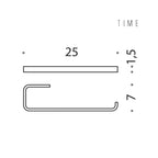 Porta salviette 25cm reversibile in ottone collezione Time di Colombo Design