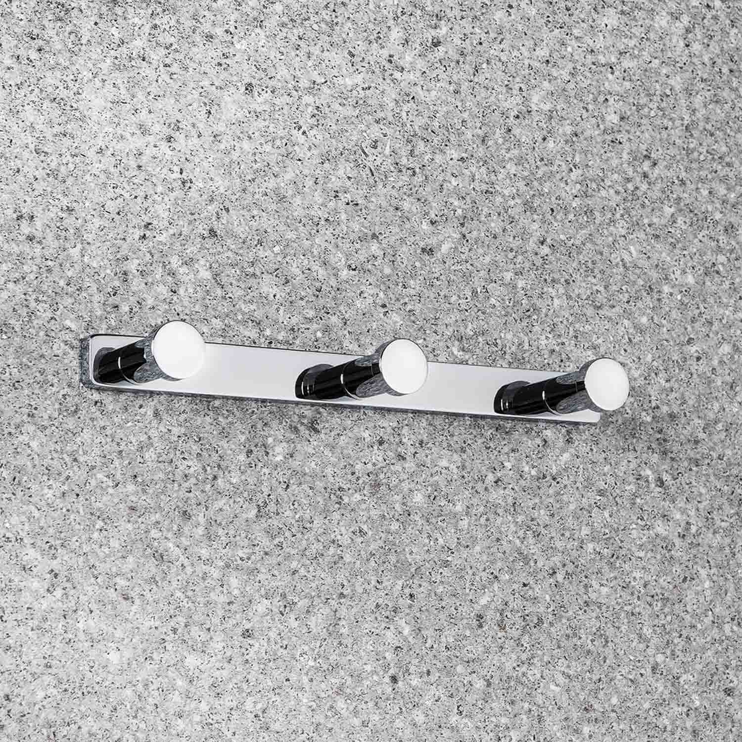 Appenditutto triplo in ottone collezione Time di Colombo Design