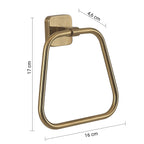 Portasalviette ad anello Gedy modello Tonga 17x4.6xH16 - Oro Matt