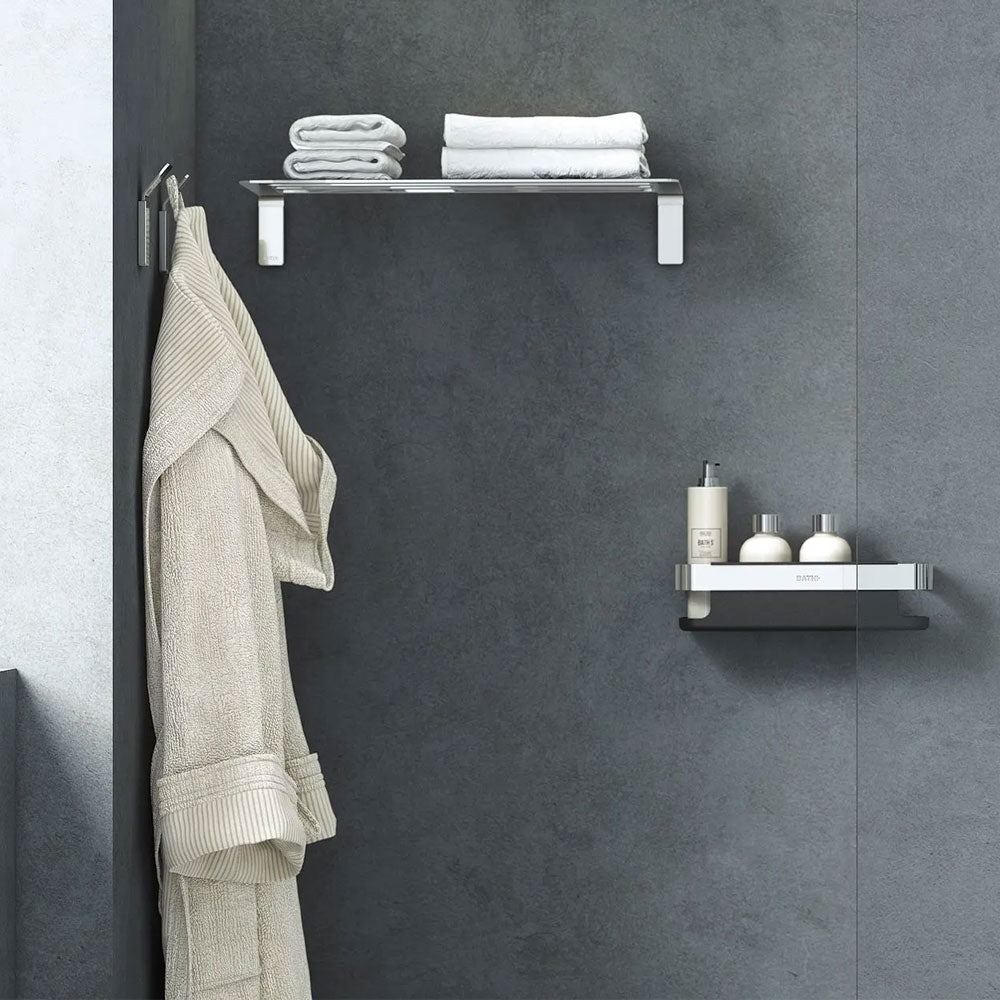 Appendino a muro in acciaio cromato della collezione 'Line' by Cosmic