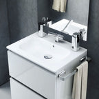 Dispenser sapone da appoggio in acciaio cromato della collezione 'Line' by Cosmic - cm 6