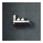 Porta sapone doccia estraibile in acciaio cromato e plastica della collezione 'Line' by Cosmic - cm 30x10