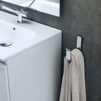 Porta asciugamano a muro in acciaio cromato della collezione 'Line' by Cosmic - cm 3x12x12