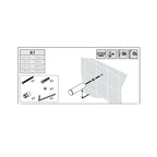 Appendino a muro in ottone verniciato della collezione 'Black & White' by Cosmic - Bianco satinato