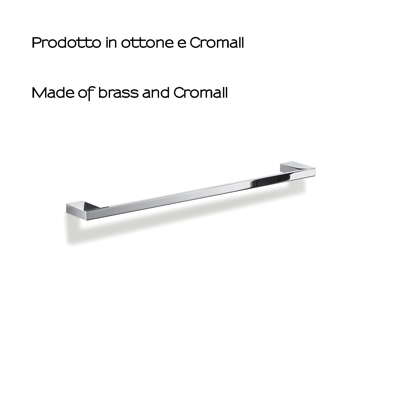 Portasalviette 48 cm in Ottone e Cromall Gedy serie Lanzarote - Cromato