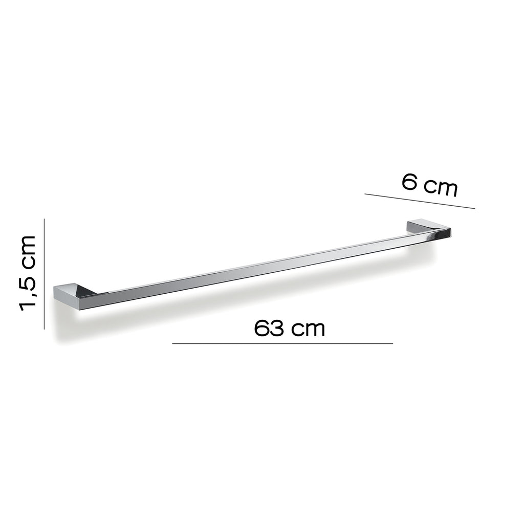 Portasalviette 63 cm in Ottone e Cromall Gedy serie Lanzarote - Cromato