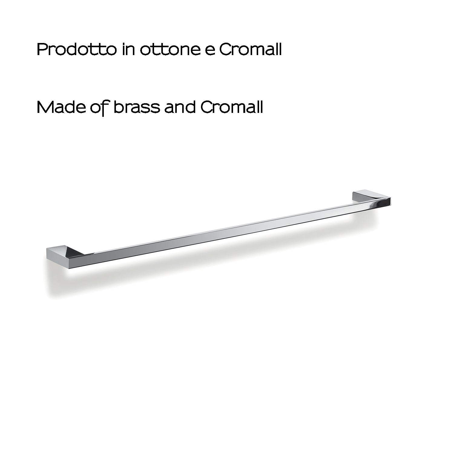 Portasalviette 63 cm in Ottone e Cromall Gedy serie Lanzarote - Cromato