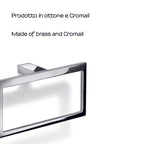 Portasalviette ad anello in Ottone e Cromall Gedy serie Lanzarote - Cromato
