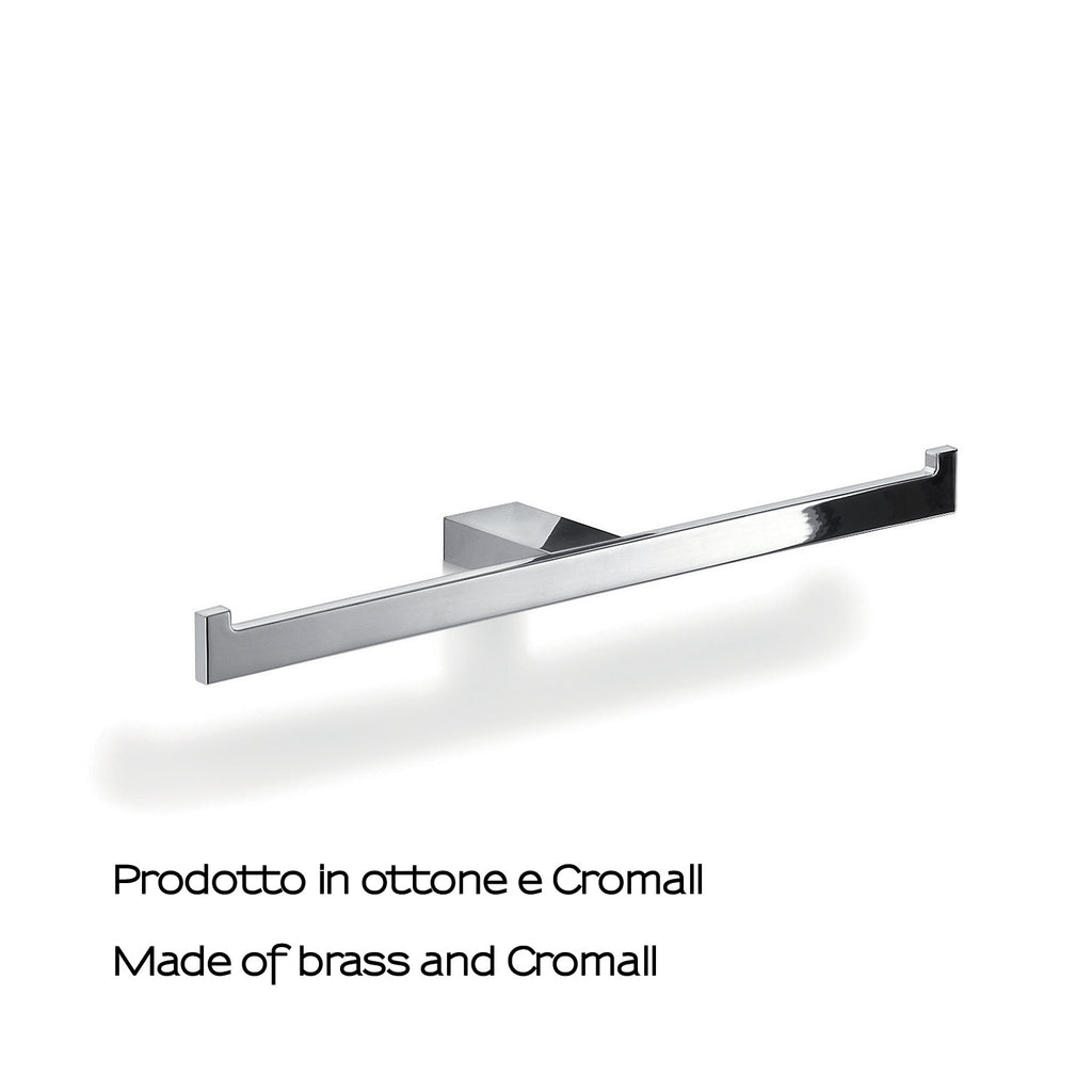 Portarotolo doppio in Ottone e Cromall Gedy serie Lanzarote - Cromato