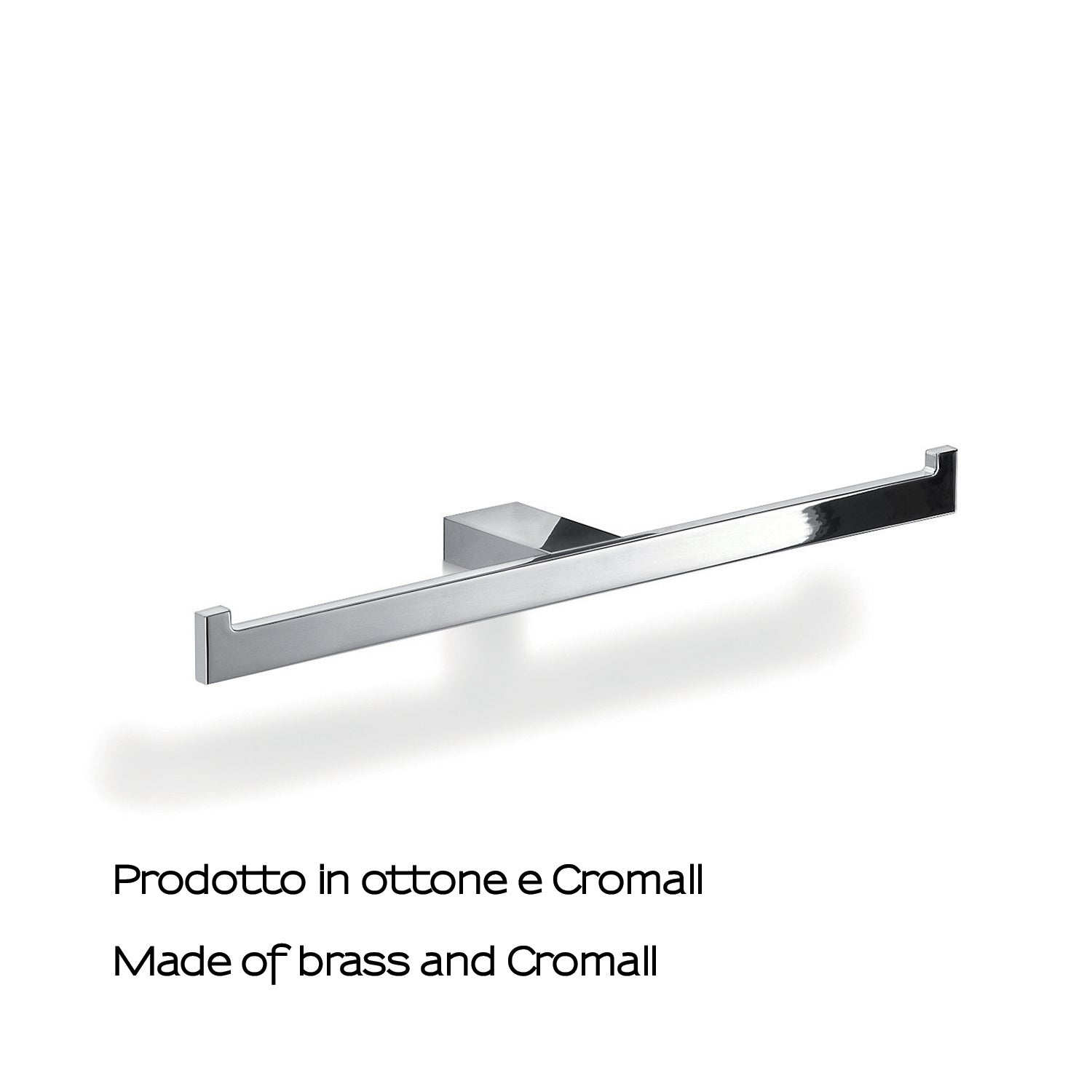 Portarotolo doppio in Ottone e Cromall Gedy serie Lanzarote - Cromato