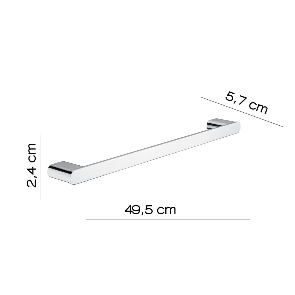 Portasalviette 50 cm a parete Gedy serie Azzorre - Cromato