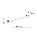 Portasalviette 50 cm a parete Gedy serie Azzorre - Cromato