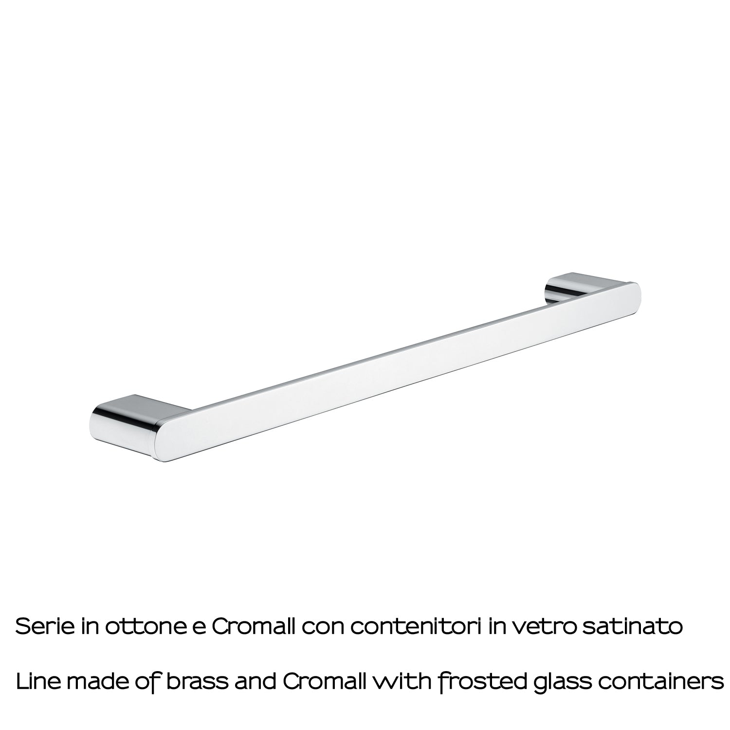 Portasalviette 50 cm a parete Gedy serie Azzorre - Cromato