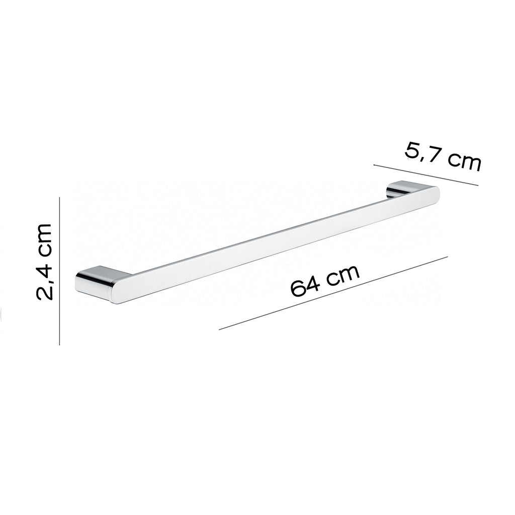 Portasalviette 65 cm a parete Gedy serie Azzorre - Cromato