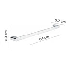 Portasalviette 65 cm a parete Gedy serie Azzorre - Cromato