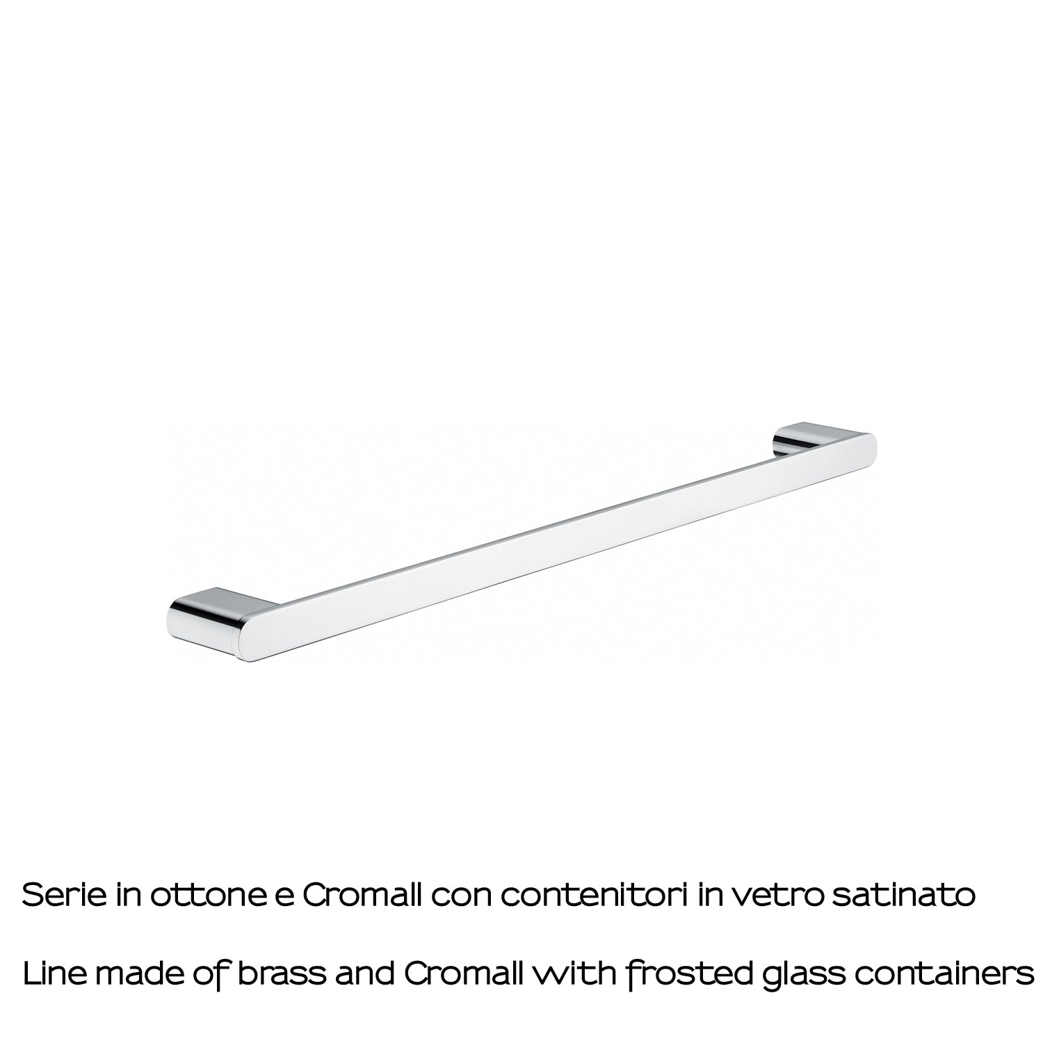 Portasalviette 65 cm a parete Gedy serie Azzorre - Cromato