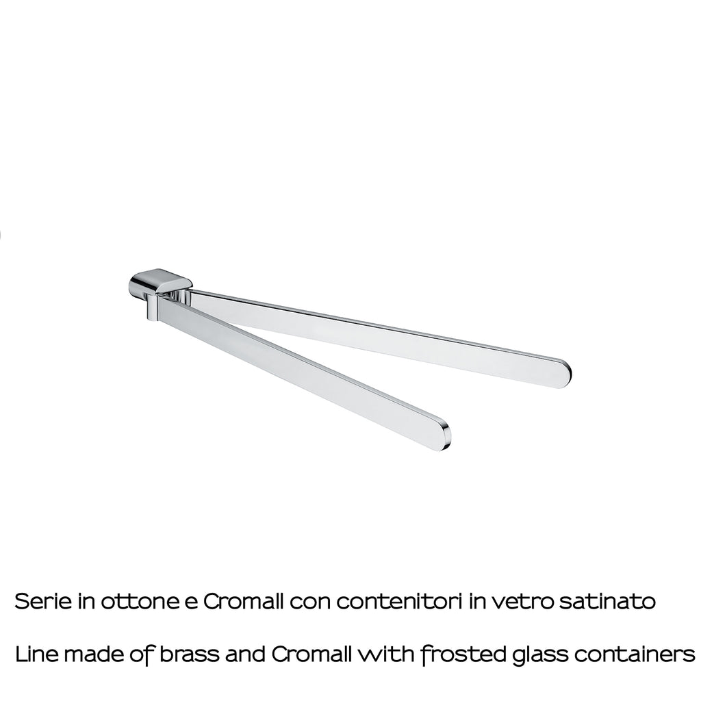 Portasalviette a snodo a parete Gedy serie Azzorre - Cromato