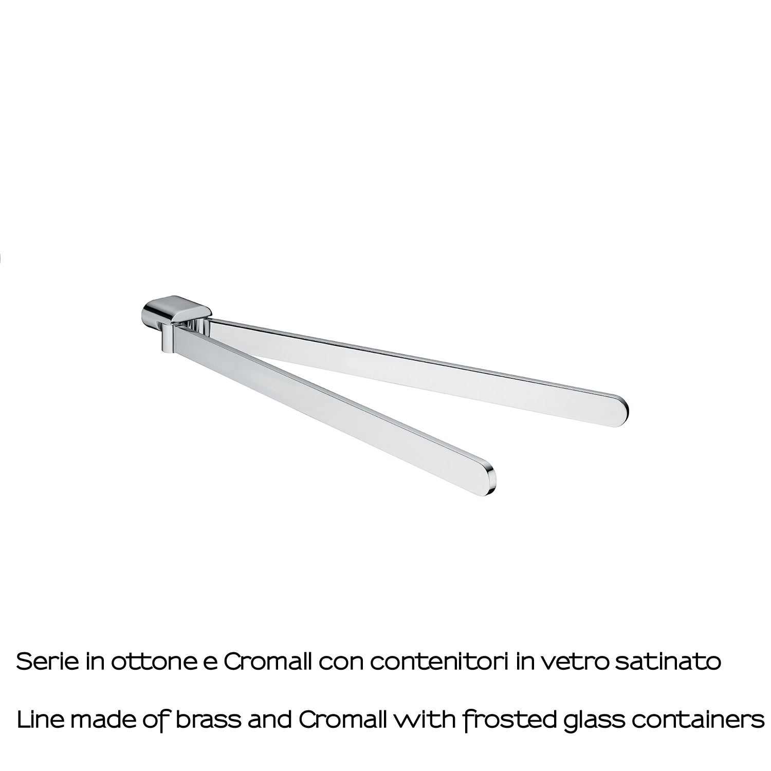 Portasalviette a snodo a parete Gedy serie Azzorre - Cromato