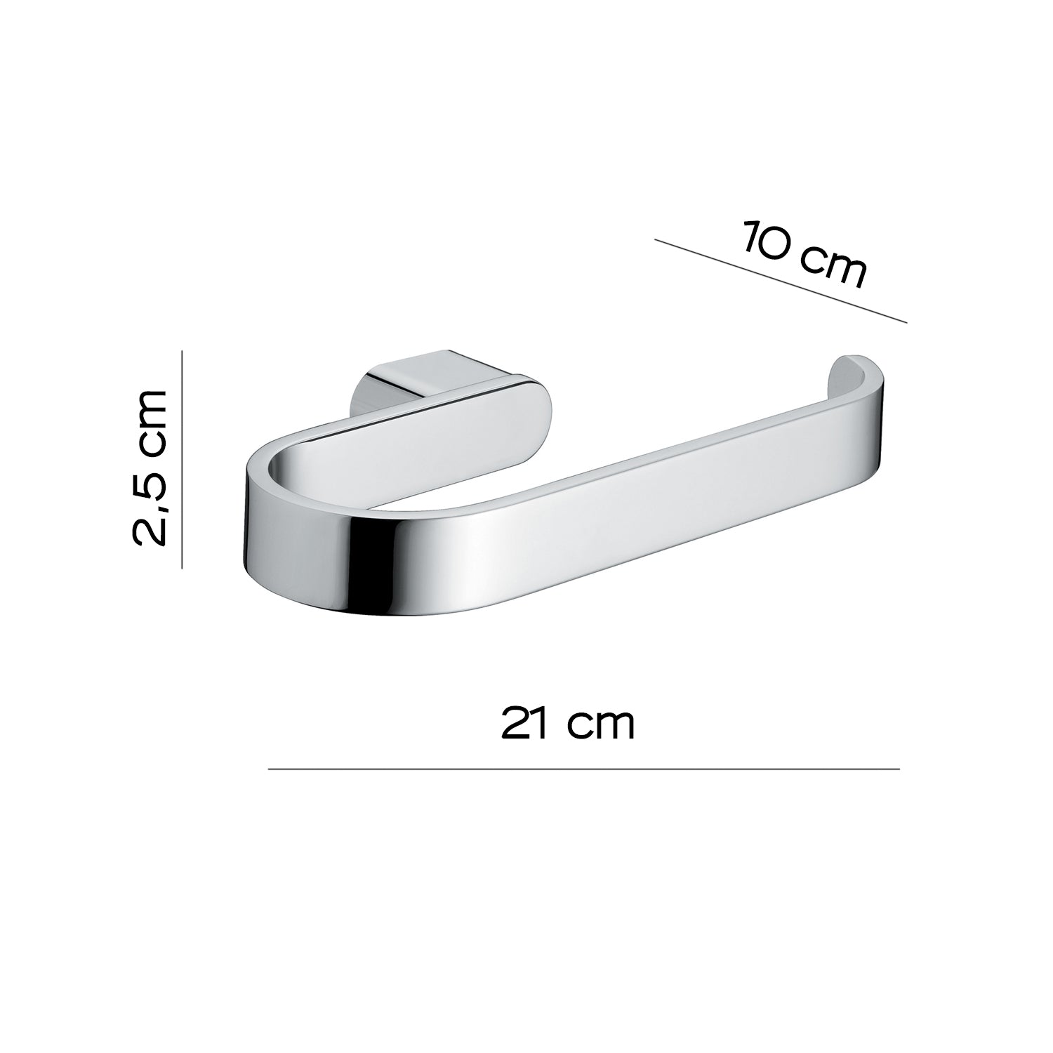 Portasalviette ad anello a parete Gedy serie Azzorre - Cromato