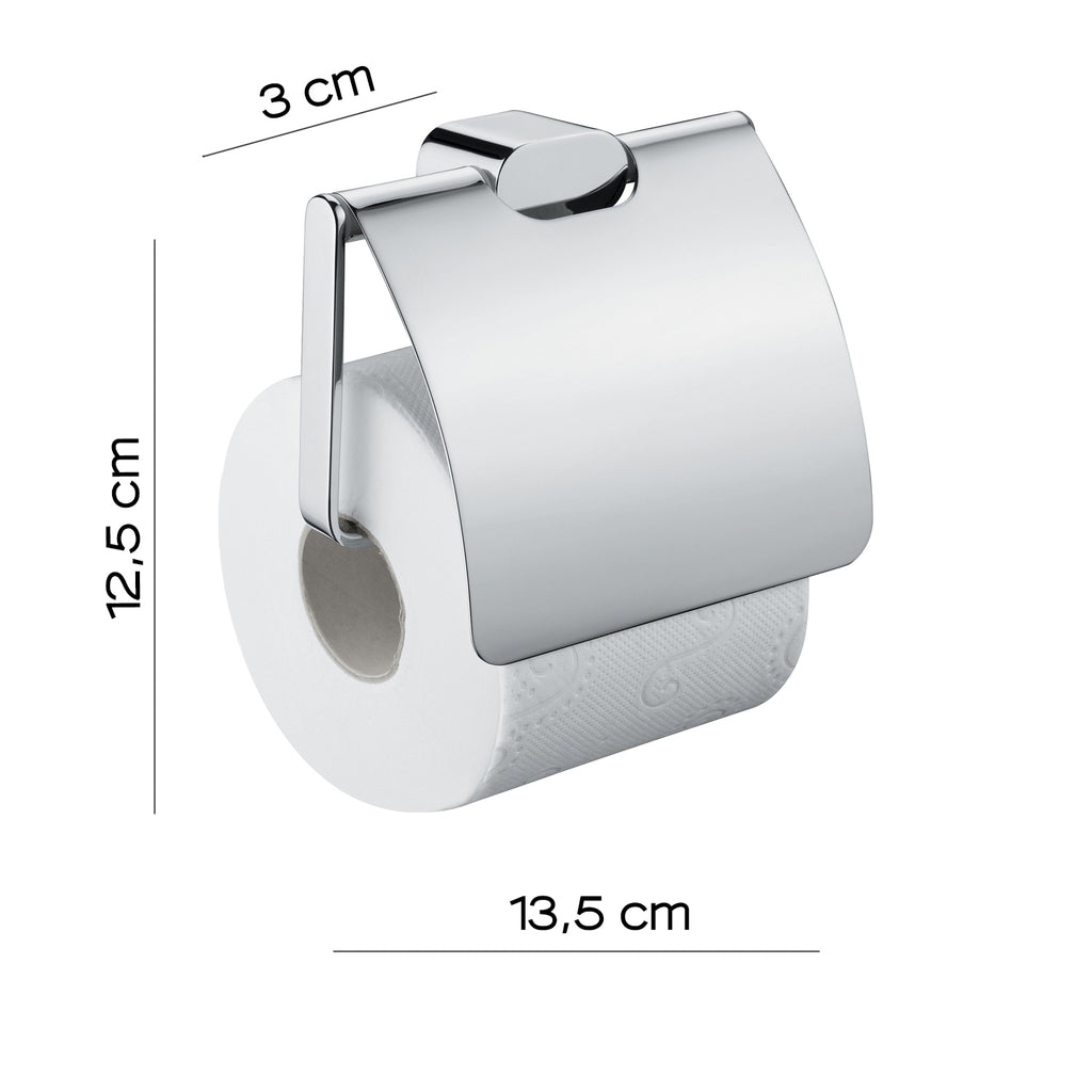 Portarotolo coperto a parete Gedy serie Azzorre - Cromato