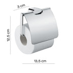 Portarotolo coperto a parete Gedy serie Azzorre - Cromato