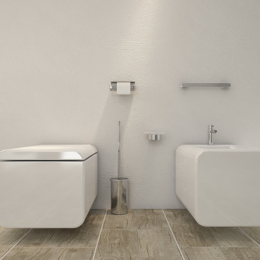 Portarotolo coperto a parete Gedy serie Azzorre - Cromato