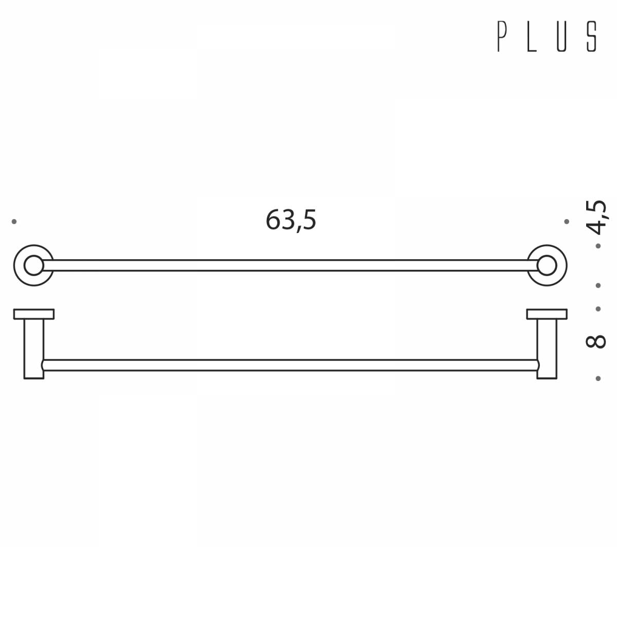 Porta salviette cm 63