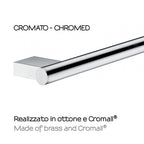 Portasalviette 50 cm in ottone e Cromall Gedy serie Canarie - Cromato