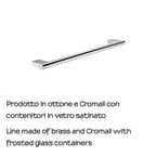 Portasalviette 65 cm in ottone e Cromall Gedy serie Canarie - Cromato