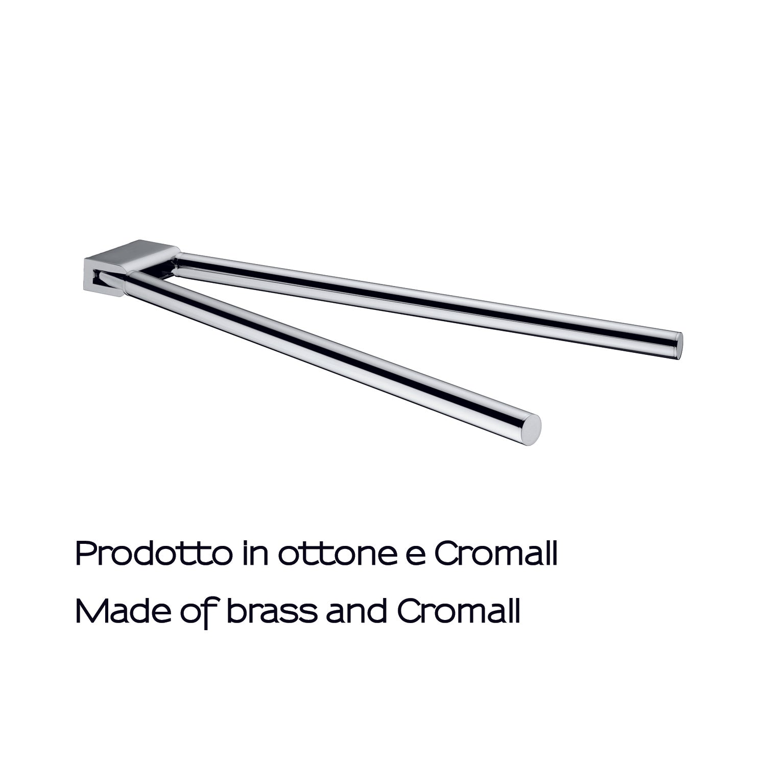 Portasalviette a snodo in ottone e Cromall Gedy serie Canarie - Cromato