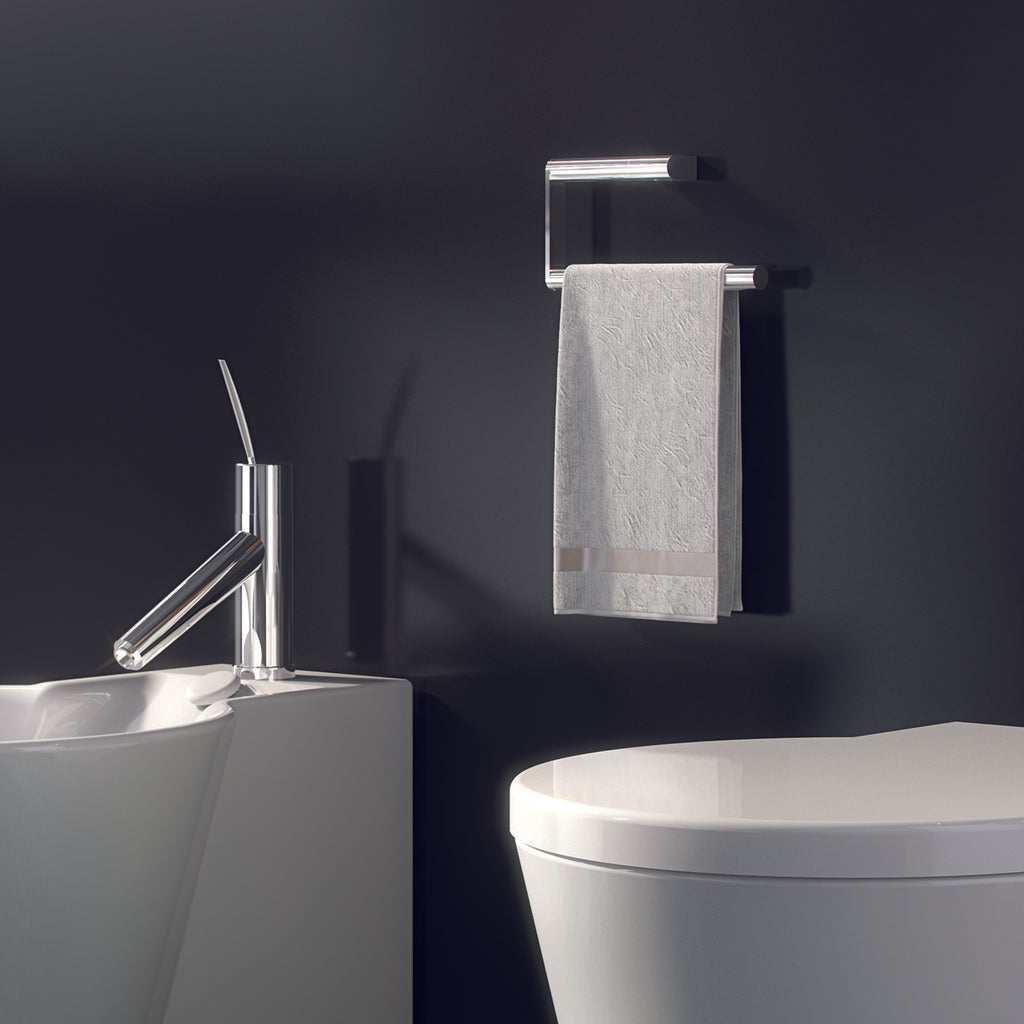 Portasalviette ad anello in ottone e Cromall Gedy serie Canarie - Cromato