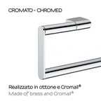 Portasalviette ad anello in ottone e Cromall Gedy serie Canarie - Cromato