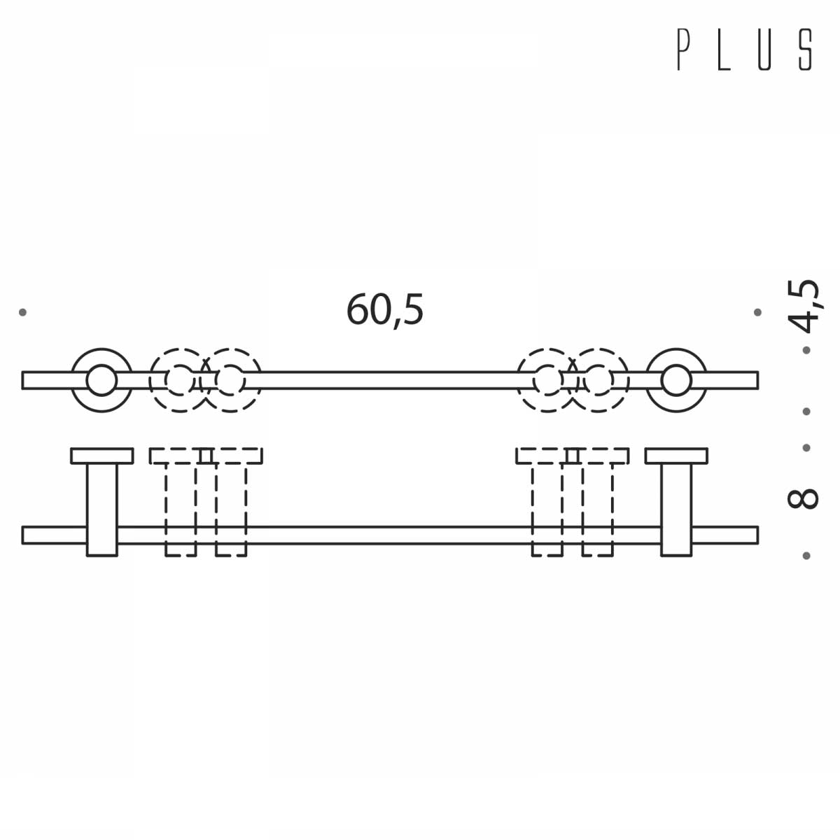 Porta salviette cm 60