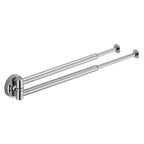 Porta salviette a doppio snodo estensibile  in ottone cromato lucido collezione Plus di Colombo Design