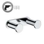 Appendiabiti doppio in ottone e Cromall Gedy serie Canarie - Cromato