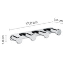 Appendiabiti multiplo in ottone e Cromall Gedy serie Canarie - Cromato