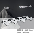 Appendiabiti multiplo in ottone e Cromall Gedy serie Canarie - Cromato
