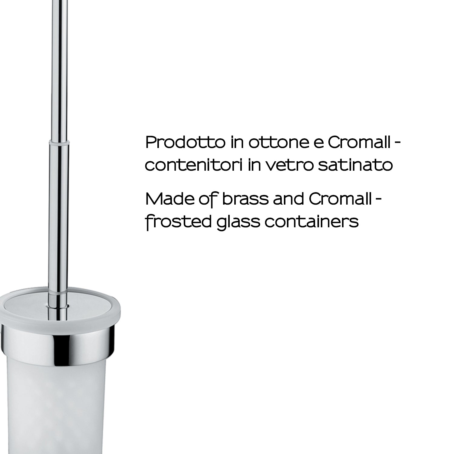 Scopino in ottone e Cromall Gedy serie Canarie - Cromato