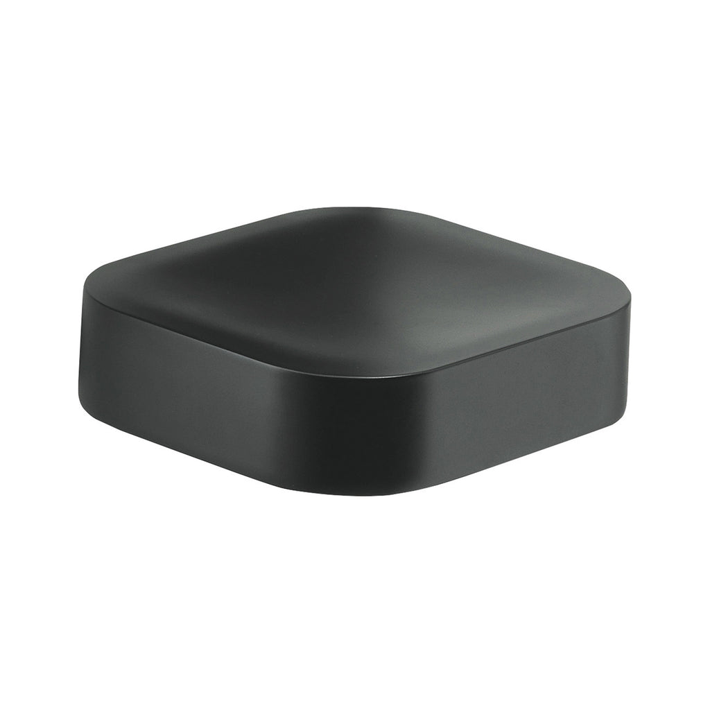 Portasapone inamovibile in Cromall Outline di Gedy - Nero Matt